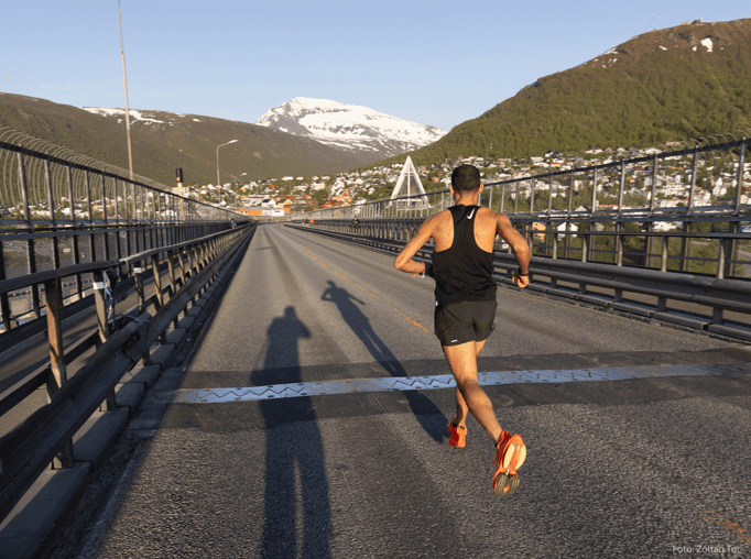 Street race in the Midnight Sun Midnight Sun Marathon